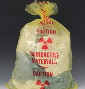 radioactive waste bag